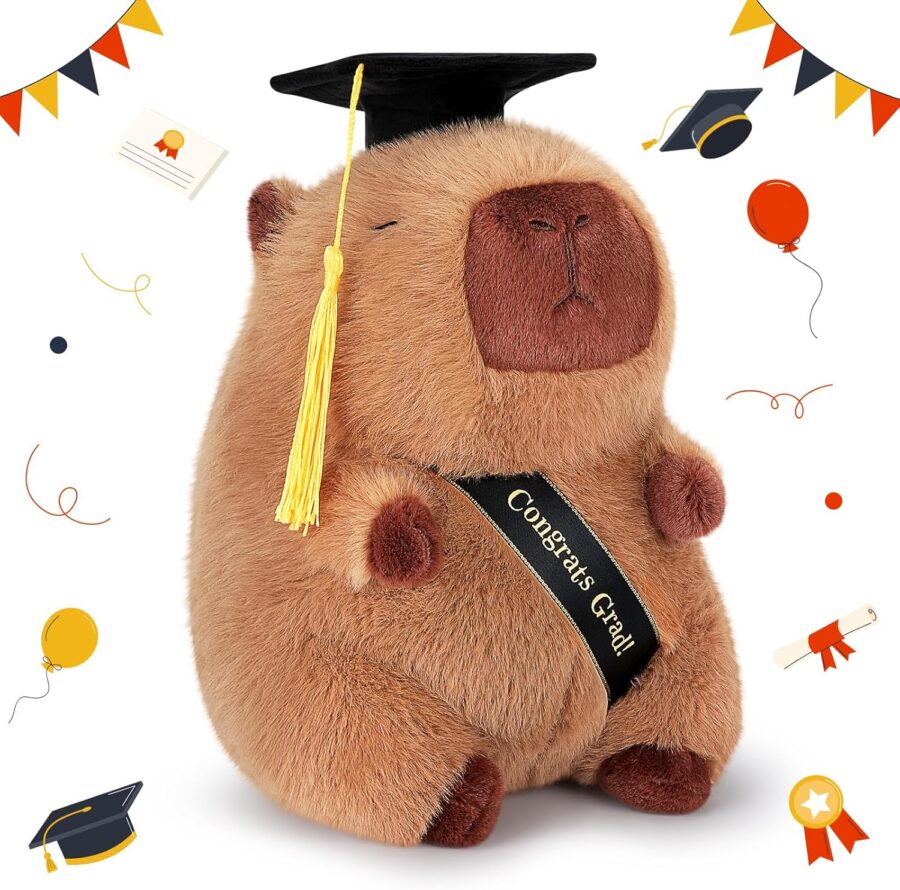 🎓 Peluche Capibara Graduado de Achwishap: ¡Celebra los Logros con Ternura!