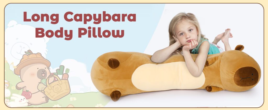 Long capibara body Pillow.
