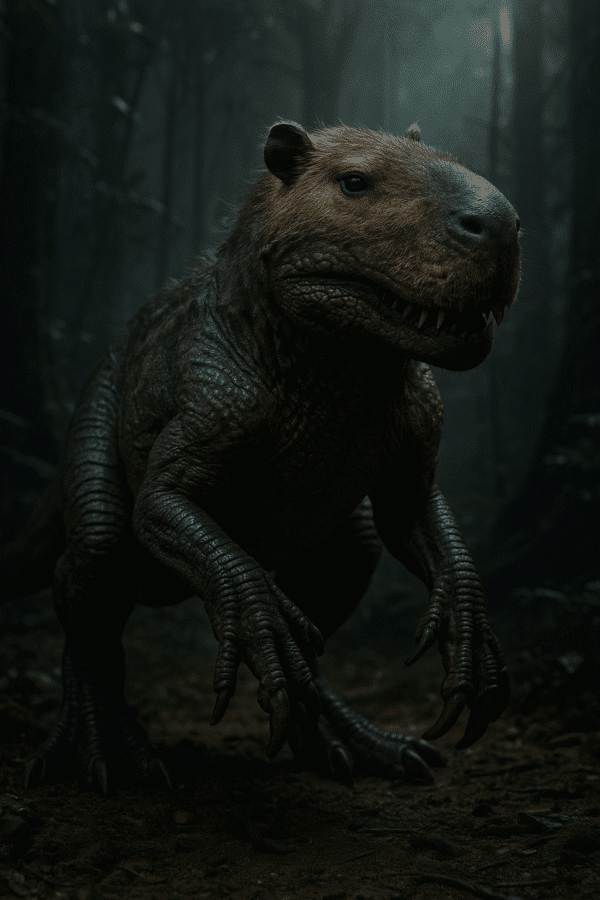 Capibara versión Jurassic World: el híbrido más salvaje