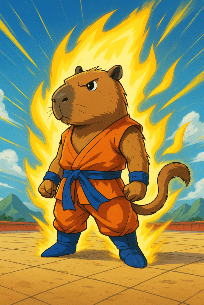 Capy-Saiyajin listo para romper 