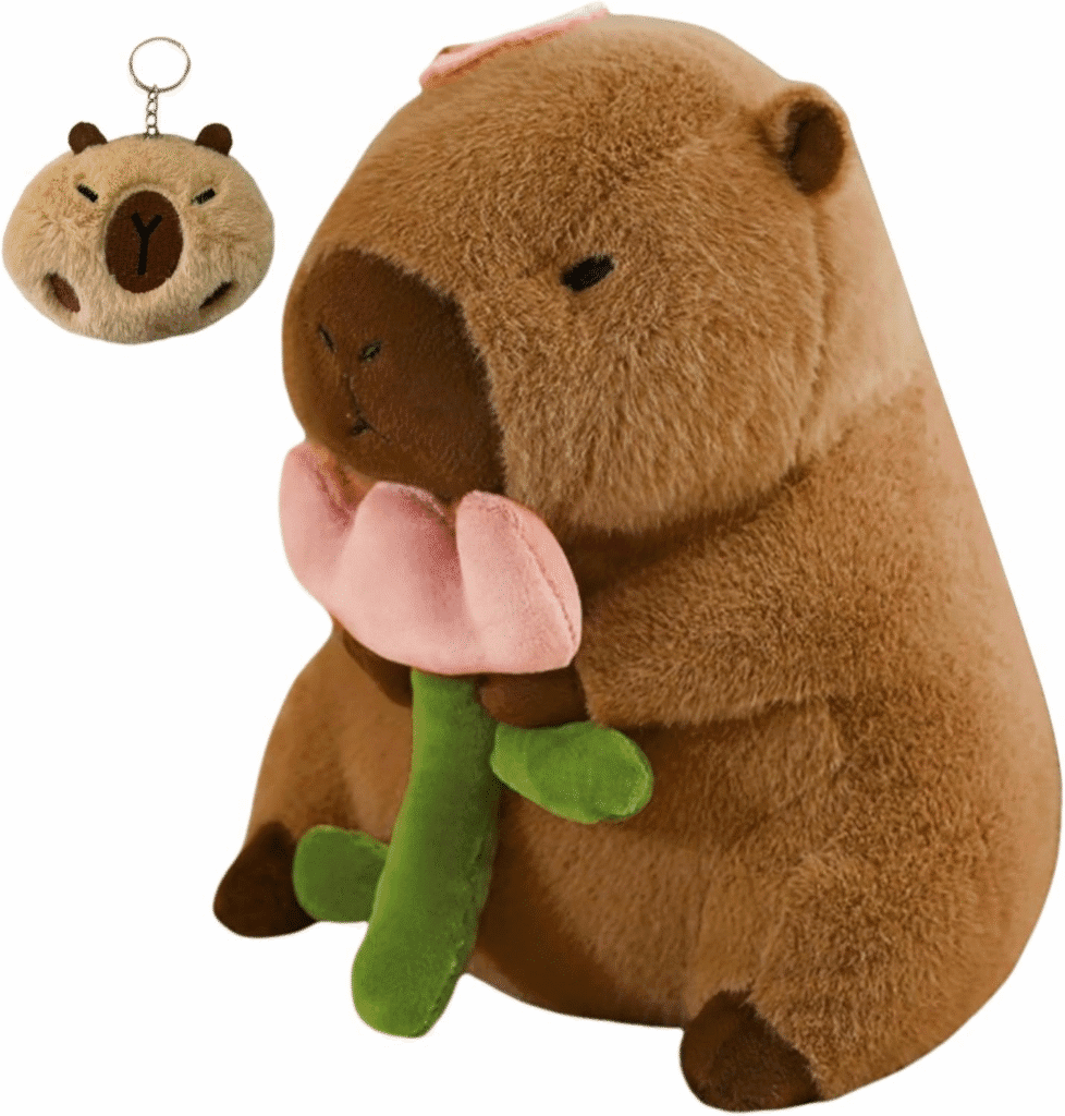 JZNEXD Capybara - Juguete de peluche de 12 pulgadas