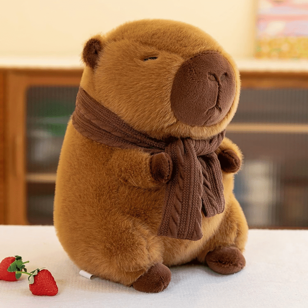 XItbyja Bonita almohada de peluche de Capybara, adorable animal de peluche Capybara para niños y adultos