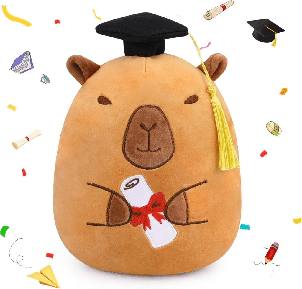 FVNPIHAM Peluche de Capybara de graduación, regalos de graduación para él y ella