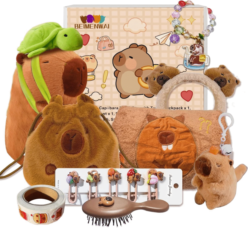 Capybara - Regalos de peluche para niñas de 4, 5, 6, 7, 8, 9 y 10 años de edad, lindos juguetes de Capybara