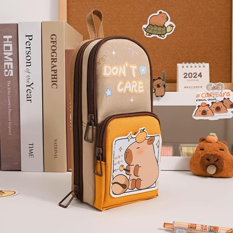 Big Capicacity Kapibara Capybara - Estuche para lápices de dibujos animados